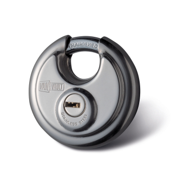 Van Vault Stainless Steel Disc Padlock - 70mm - Code S10063