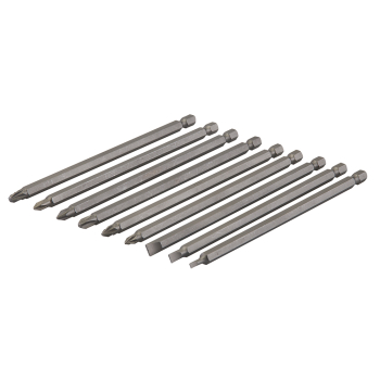 Silverline Extra-Long Power Bit Set 9pce - 150mm - Code SB08