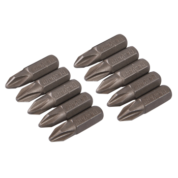 Silverline Phillips Cr-V Screwdriver Bits 10pk - PH2 - Code SB204