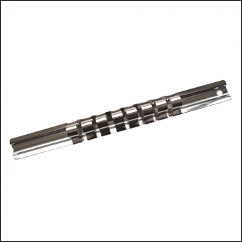 King Dick Socket Rail 1/4 inch  SD + Clips Metric - 5.5mm - Code SKTRAIL3