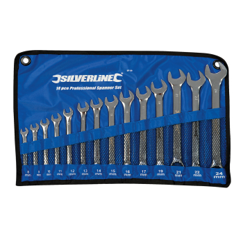 Silverline Combination Spanner Set 14pce - 8 - 24mm - Code SP50