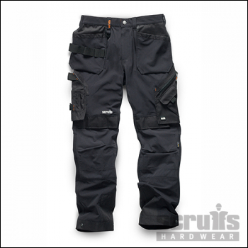 Scruffs Pro Flex Plus Holster Trousers Black - 30S - Code T54755.1