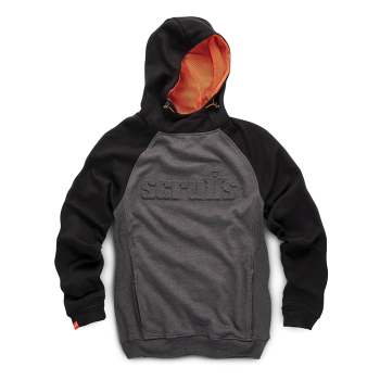 Scruffs Embossed Logo Hoodie Graphite / Black - XXL - Code T55599