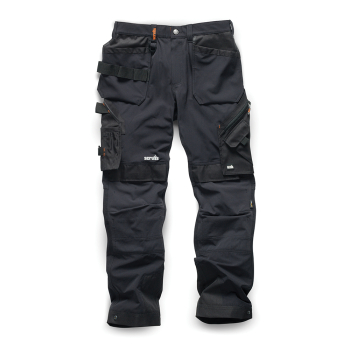 Scruffs Pro Flex Plus Holster Trousers Black - 33R - Code T55721