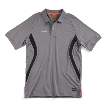 Scruffs Tech Polo Graphite - L - Code T56075