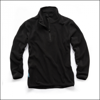Tough Grit 1/4-Zip Fleece Black - L - Code THC00287