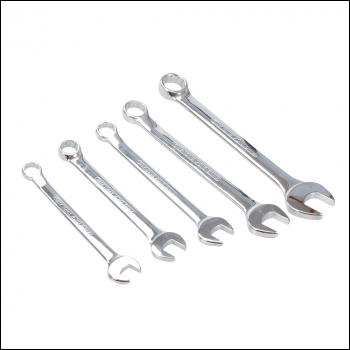 King Dick Combination Spanner Set AF 5pce - 1/4 inch  - 1/2 inch  - Code TKC5A