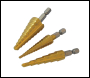 Silverline Titanium-Coated HSS Step Drill Set 3pce - 3pce - Code 151206