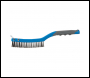 Silverline Stainless Steel Wire Brush with Scraper - 3 Row - Code 156914