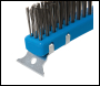 Silverline Stainless Steel Wire Brush with Scraper - 3 Row - Code 156914