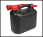 Silverline Plastic Fuel Can 5Ltr - Black - Box of 10 - Code 199991