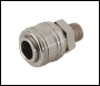 Silverline Euro Air Line Male Thread Quick Coupler - 1/4 inch  BSP - Code 237552