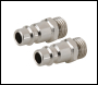 Silverline Euro Bayonet Coupler 1/4” BSP Male Thread 2pk - 1/4 inch  BSP - Code 237618