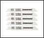 Silverline Recip Saw Blades for Demolition 5pk - Bi-Metal - 10tpi - 150mm - Code 244966