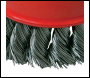 Silverline Rotary Steel Twist-Knot Cup Brush - 75mm - Code 244983