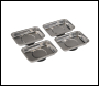 Silverline Magnetic Tray Set 4pce - 95 x 65mm - Code 250007