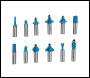 Silverline 12mm TCT Router Bit Set 12pce - 12mm - Code 251591