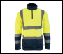 Tough Grit Hi-Vis 2-Tone Sweatshirt Yellow/Navy