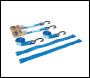 Silverline Motorbike Tie-Down Set 4pce - Rated 350kg Capacity 700kg - Code 285155