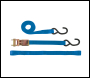 Silverline Motorbike Tie-Down Set 4pce - Rated 350kg Capacity 700kg - Code 285155