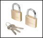 Silverline Keyed Alike Padlocks 2pk - 40mm - Code 307578