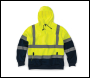 Tough Grit Hi-Vis 2-Tone Hoodie Yellow/Navy - L - Code 319231