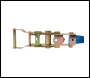 Silverline Ratchet Tie Down Strap J-Hook - 4m x 30mm - Rated 400kg Capacity 800kg - Code 350060