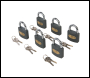 Silverline Iron Padlock Keyed Alike 6pk - 50mm - Code 407238