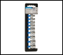 Silverline Socket Set 3/8 inch  Drive 6pt A/F 9pce - 1/4 inch  - 3/4 inch  - Code 427562