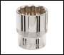 Silverline Socket 1/2 inch  Drive 12pt Metric