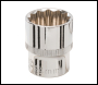 Silverline Socket 1/2 inch  Drive 12pt Metric - 24mm - Code 449975