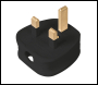 Powermaster 13A Fused Plug - Black - Code 488289