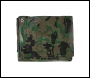 Silverline Camouflage Tarpaulin - Cut 2.4 x 3m / Actual 2.3 x 2.85m - Code 488443