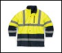 Tough Grit Hi-Vis 2-Tone Waterproof Jacket Yellow/Navy