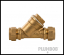 Plumbob Compression Inline Y Filter - 15mm - Code 548730