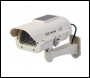 Silverline Solar-Powered Dummy CCTV Camera with LED - Solar-Powered - Code 614458