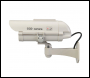 Silverline Solar-Powered Dummy CCTV Camera with LED - Solar-Powered - Code 614458