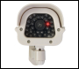 Silverline Solar-Powered Dummy CCTV Camera with LED - Solar-Powered - Code 614458