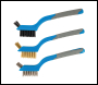 Silverline Mini Wire Brush Set 3pce - 175mm - Code 617623