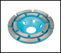Silverline Diamond Grinding Wheel - 100 x 22.23mm Double Row - Code 656592