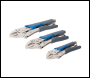 Silverline Self Locking Soft-Grip Pliers Set 3pce - 3pce - Code 675268