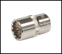 Silverline Socket 1/2 inch  Drive 12pt Metric