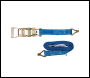 Silverline Ratchet Tie Down Strap J-Hook - 6m x 38mm - Rated 750kg Capacity 1500kg - Code 785253