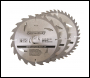 Silverline TCT Circular Saw Blades 20, 24, 40T 3pk - 184 x 30 - 20, 16mm Rings - Code 801292