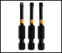 Triton Square Screwdriver Impact Bit 3pk - R2 50mm - Code 808199