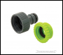 Silverline Tap Connectors 1/2 inch  & 3/4 inch  - 1/2 inch  Display Box 30pce - Female Male - Code 876926