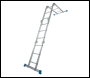 Silverline Multipurpose Ladder with Platform - 3.6m 12-Tread - Code 953474
