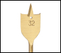 Silverline Titanium-Coated Flat Bit - 32mm - Code 955426