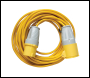 Defender Extension Lead Yellow 1.5mm2 16A 10m - 110V - Code E85118