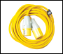 Defender Arctic Extension Lead Yellow 16A 2.5mm2 10m - 110V - Code E85123